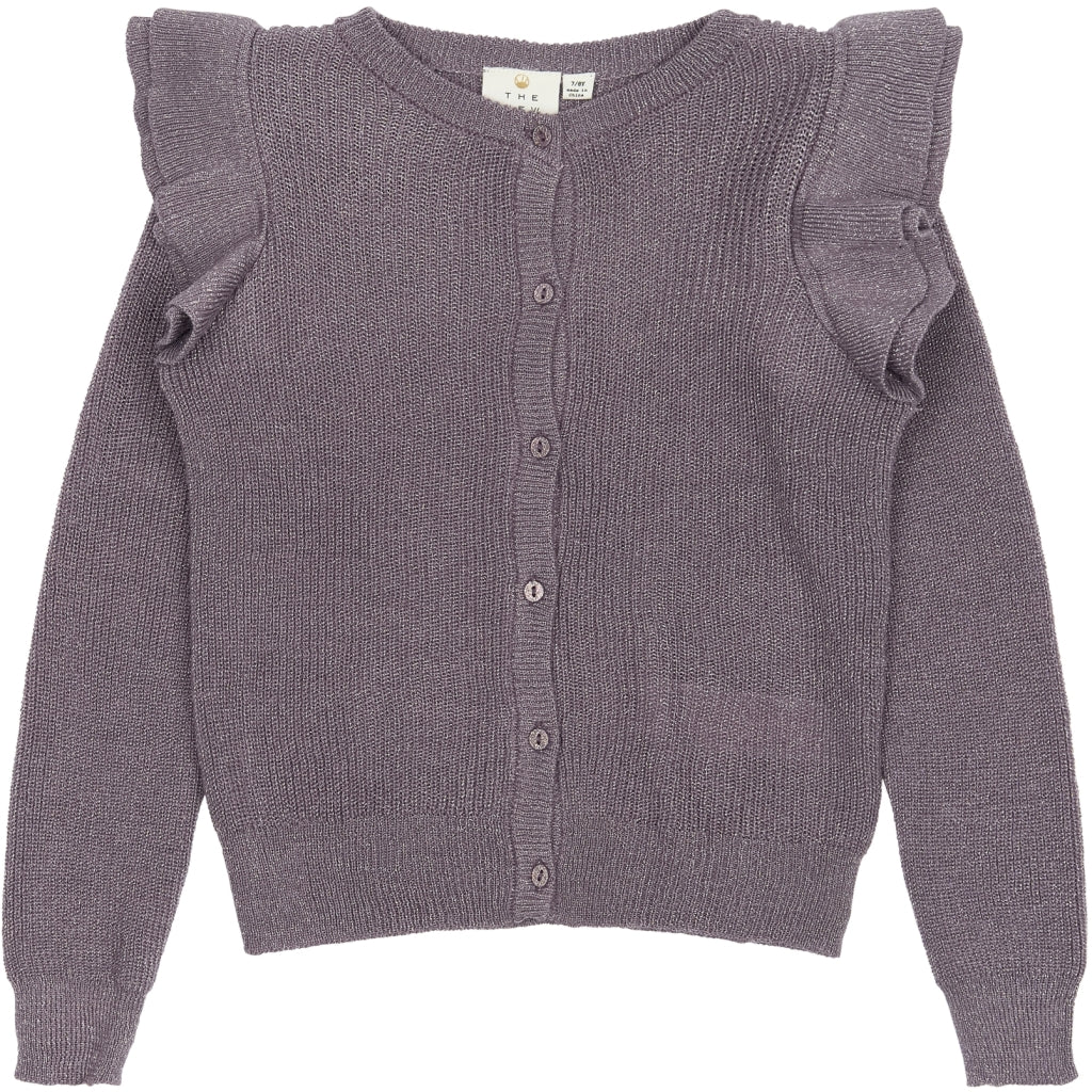 THE NEW TNPerla Glitter Strik Cardigan Strik GRAY RIDGE
