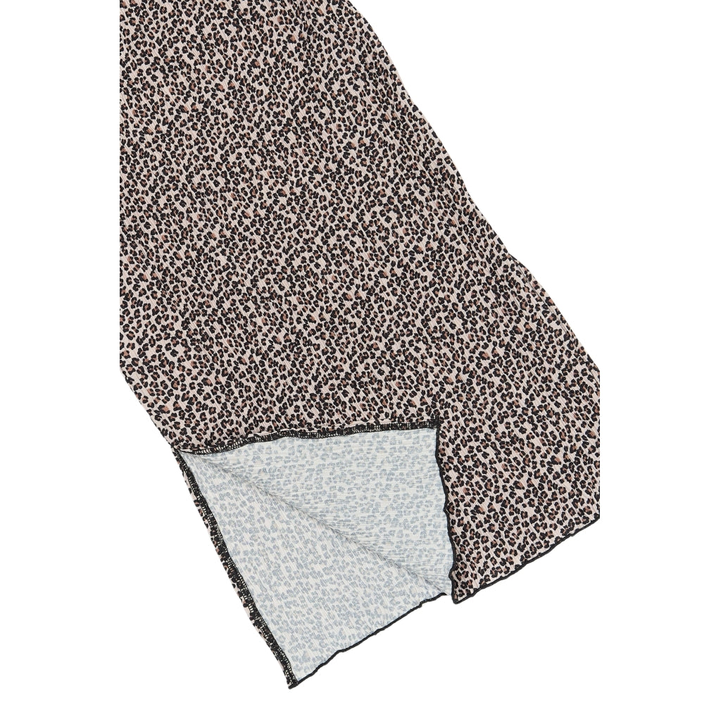 THE NEW TNPet Long Plisseret Nederdel Nederdel Feather Gray AOP