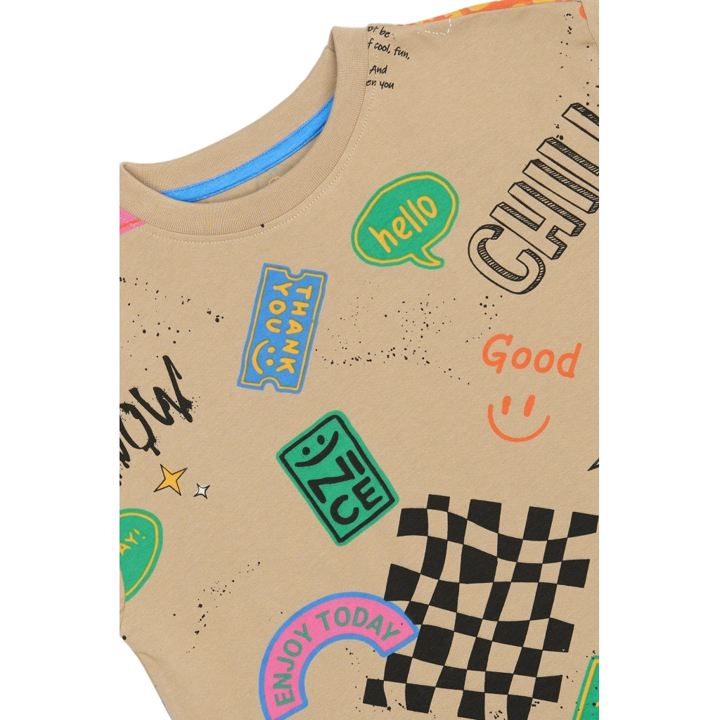 THE NEW TNPete Oversize T-shirt T-shirt Humus AOP