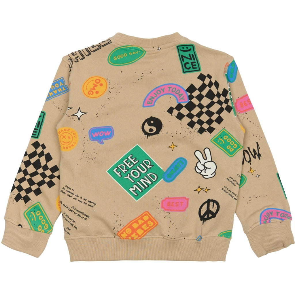 THE NEW TNPeter Oversize Sweatshirt Sweatshirt Humus AOP