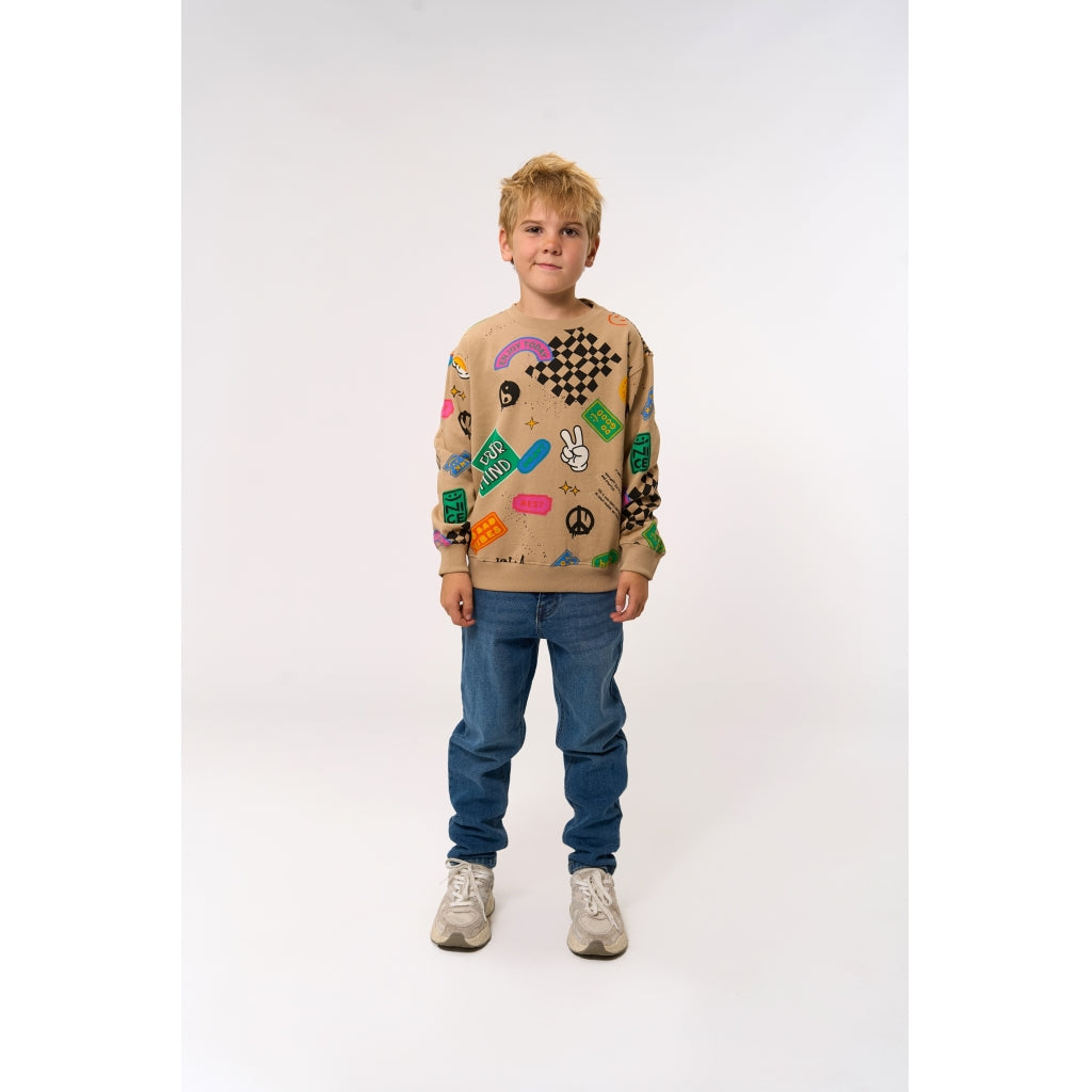 THE NEW TNPeter Oversize Sweatshirt Sweatshirt Humus AOP