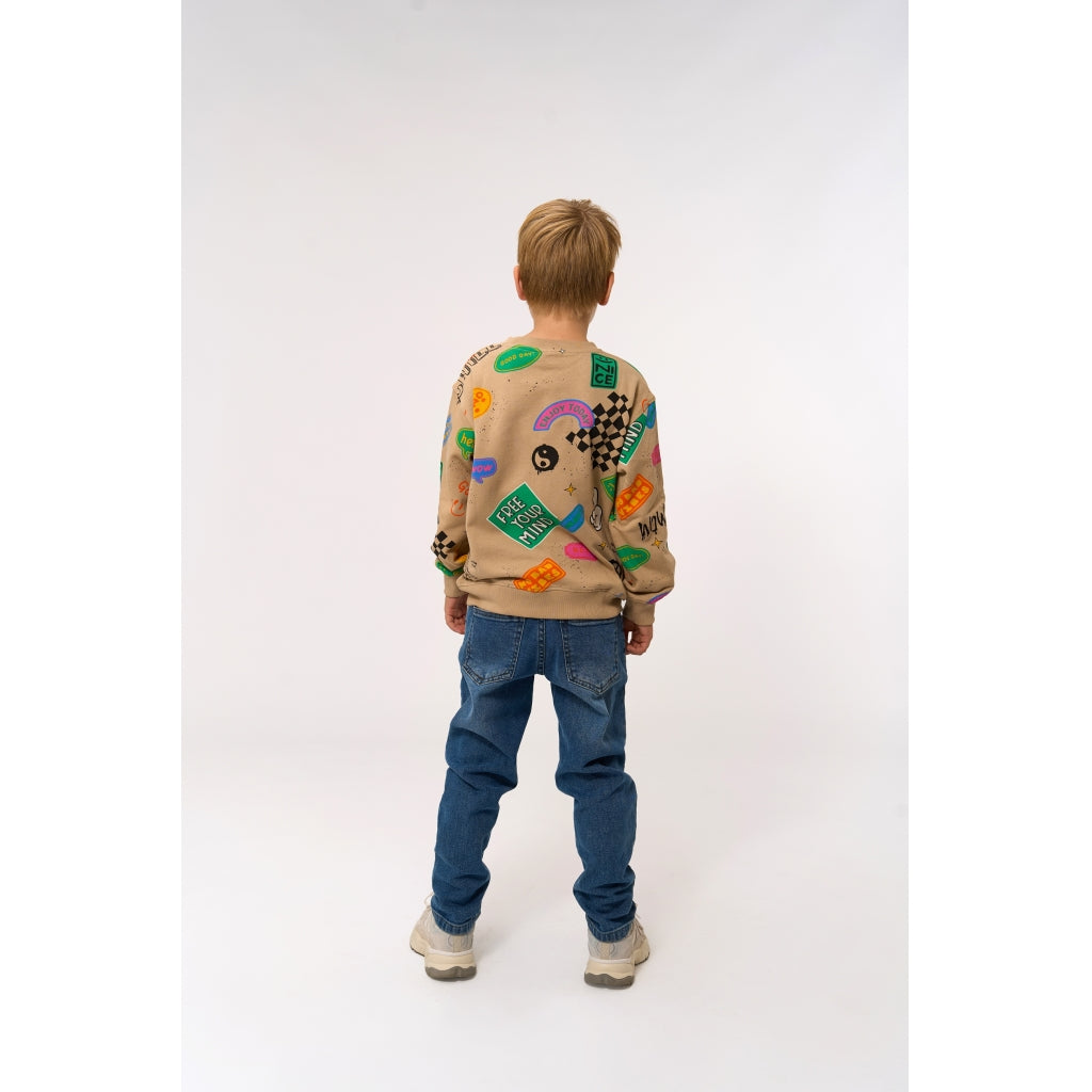 THE NEW TNPeter Oversize Sweatshirt Sweatshirt Humus AOP