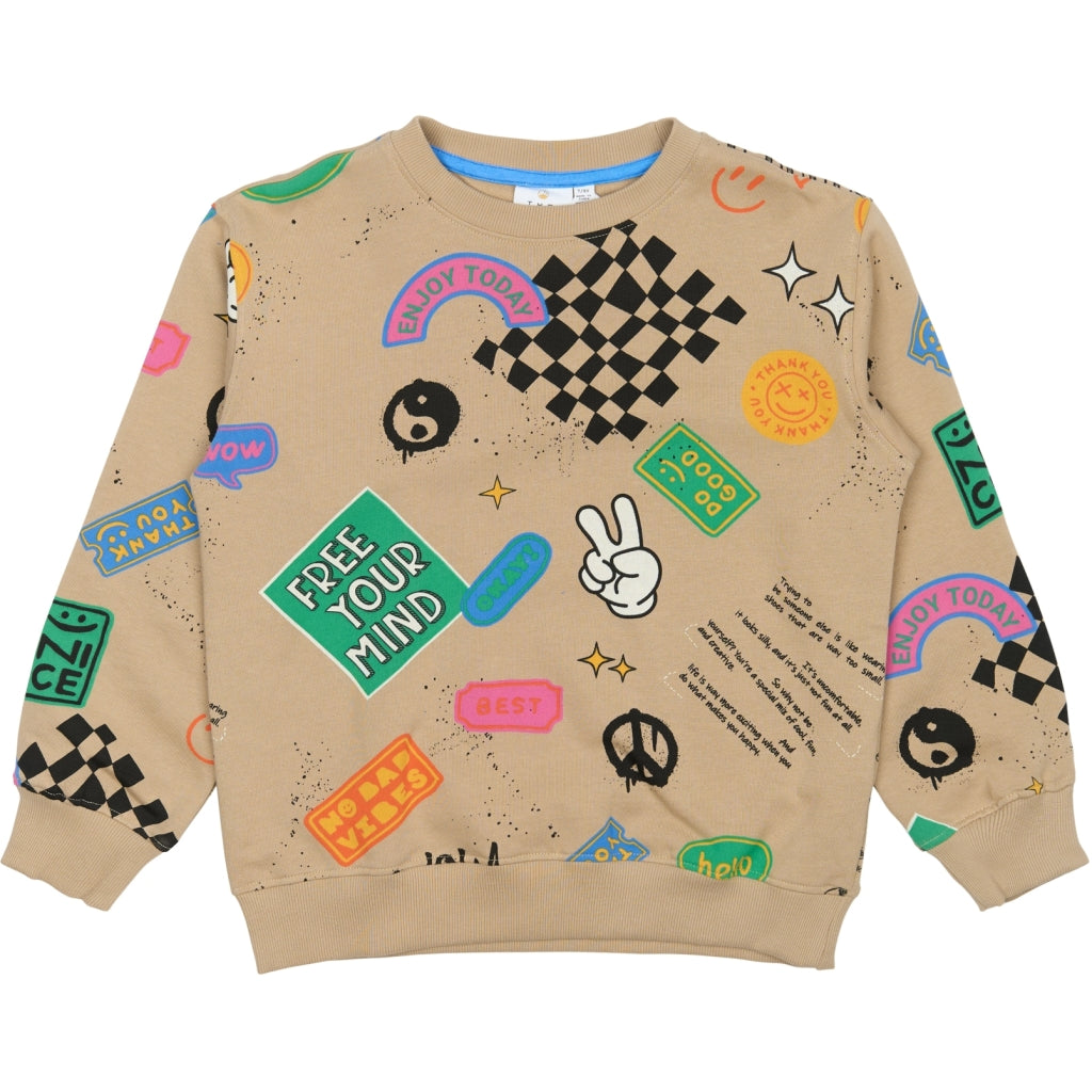 THE NEW TNPeter Oversize Sweatshirt Sweatshirt Humus AOP