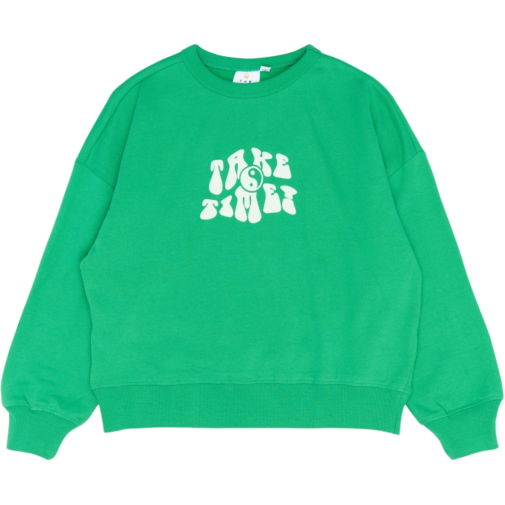 THE NEW TNPhyliss Oversize Sweatshirt Sweatshirt Simply Green