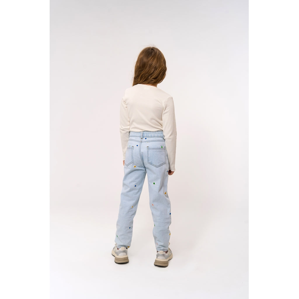THE NEW TNPorscha Mom Fit Jeans Jeans Light Blue Denim EMB