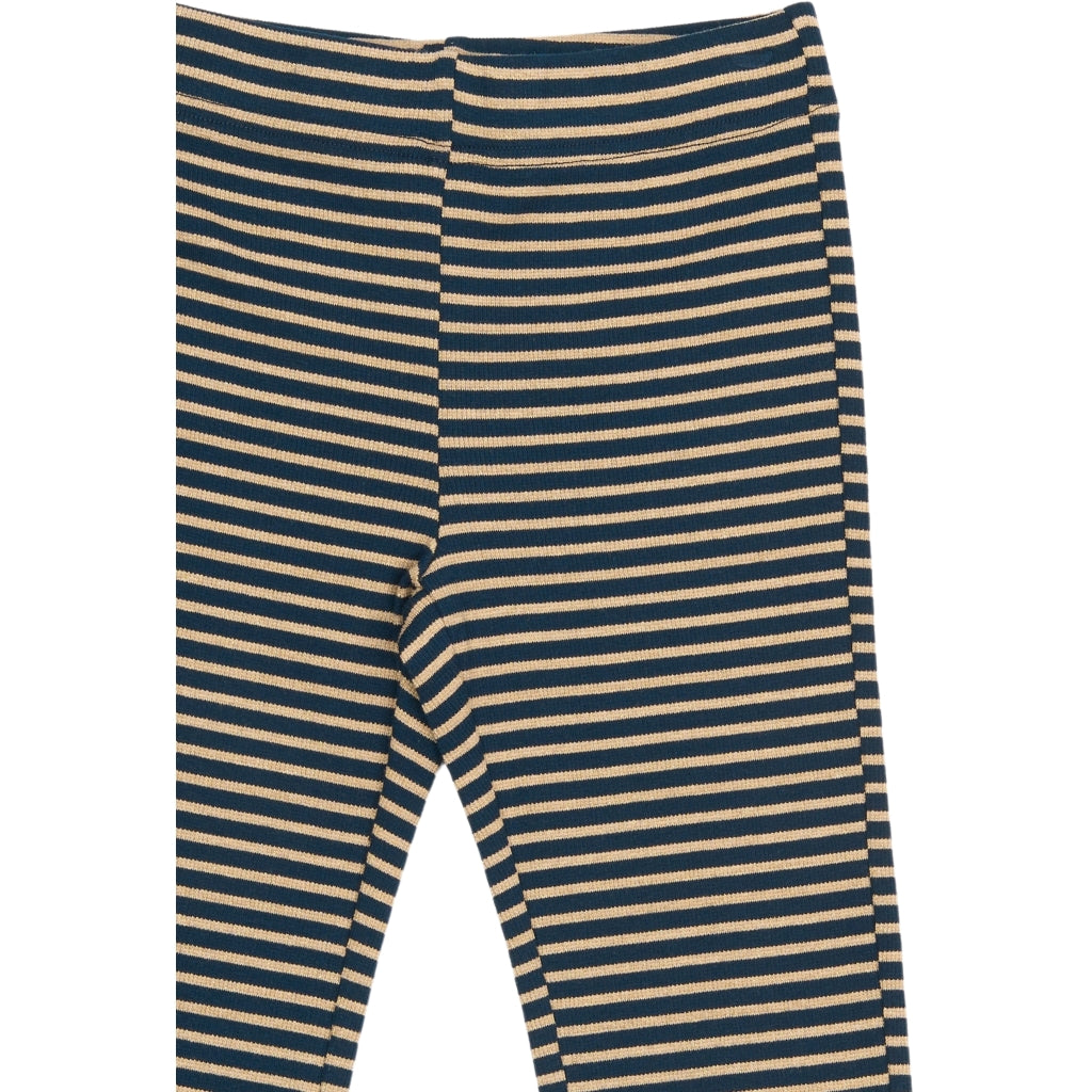 THE NEW TNPriscilla Flare Rib Bukser Bukser Navy Blazer Striped