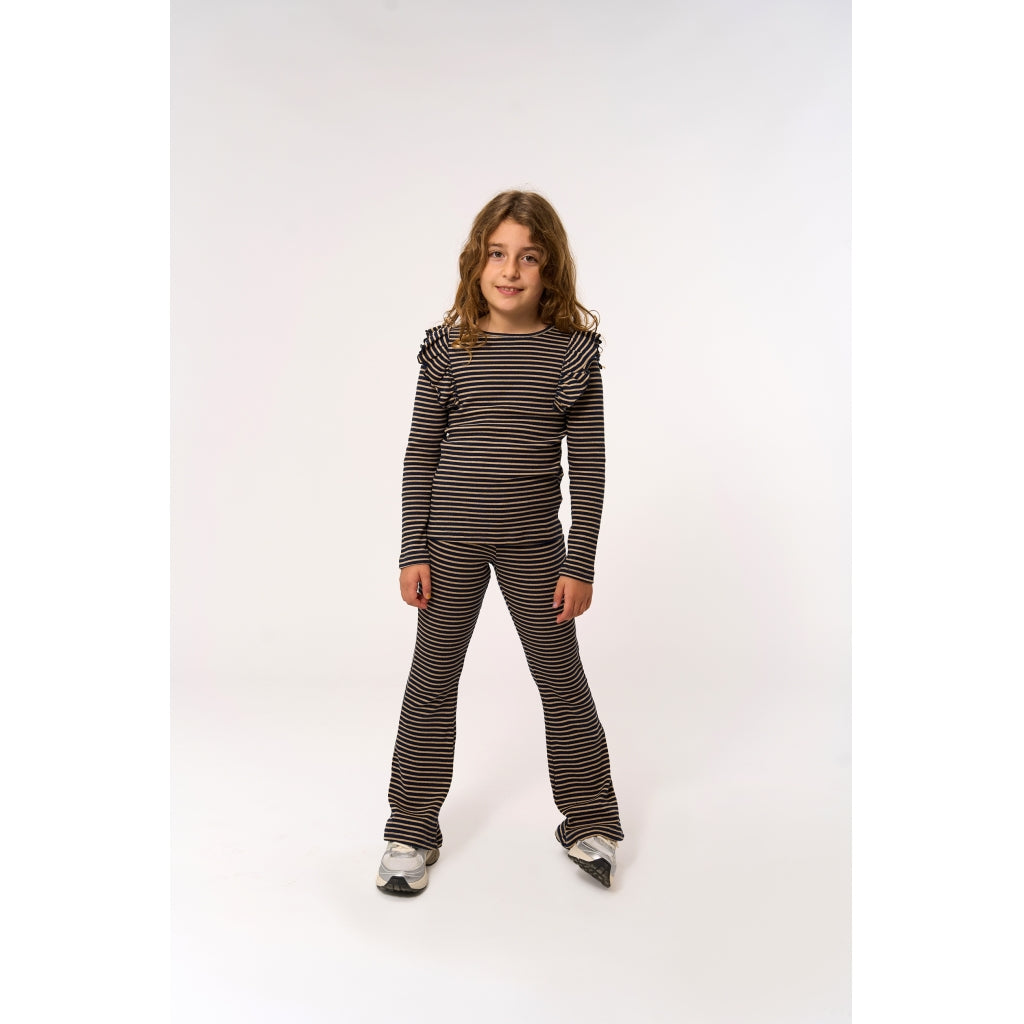 THE NEW TNPriscilla Langærmet Rib Bluse Langærmet bluse Navy Blazer Striped