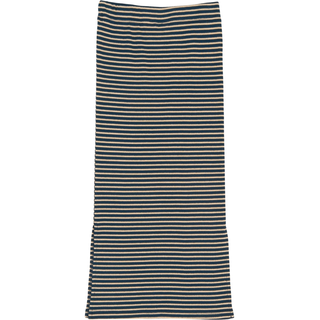 THE NEW TNPriscilla Long Rib Nederdel Nederdel Navy Blazer Striped