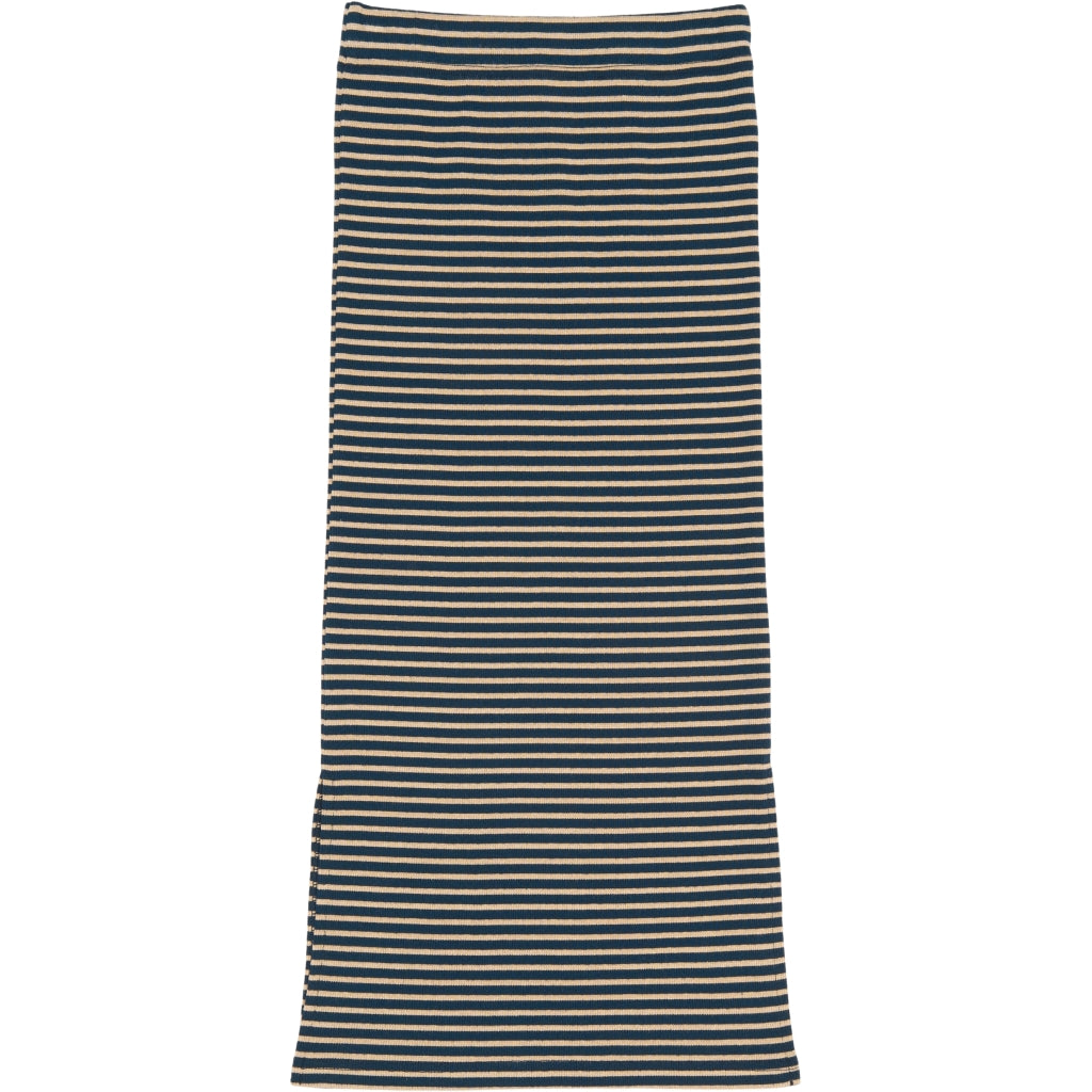 THE NEW TNPriscilla Long Rib Nederdel Nederdel Navy Blazer Striped