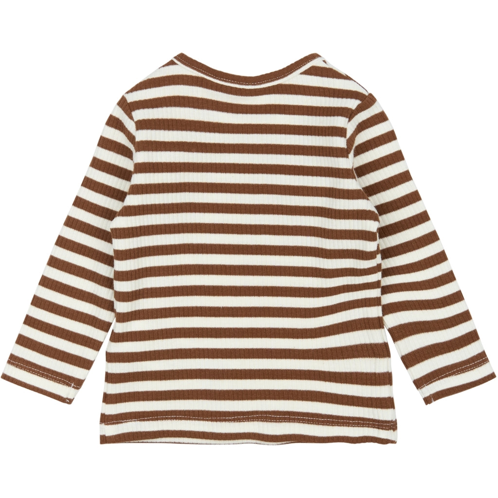 THE NEW SIBLINGS TNSBFro Langærmet Rib Bluse Langærmet bluse Toffee Striped