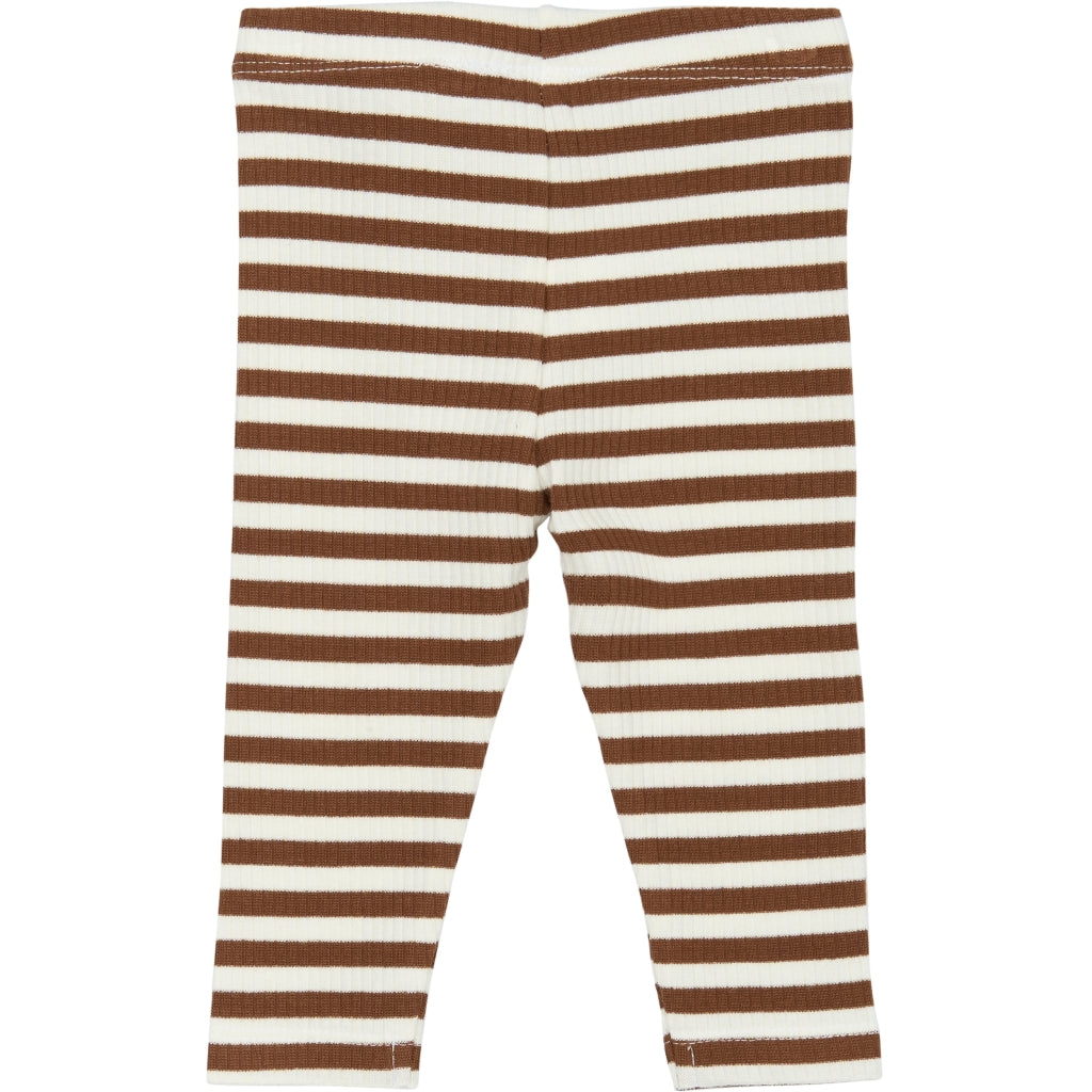 THE NEW SIBLINGS TNSBFro Rib Leggings Leggings Toffee Striped