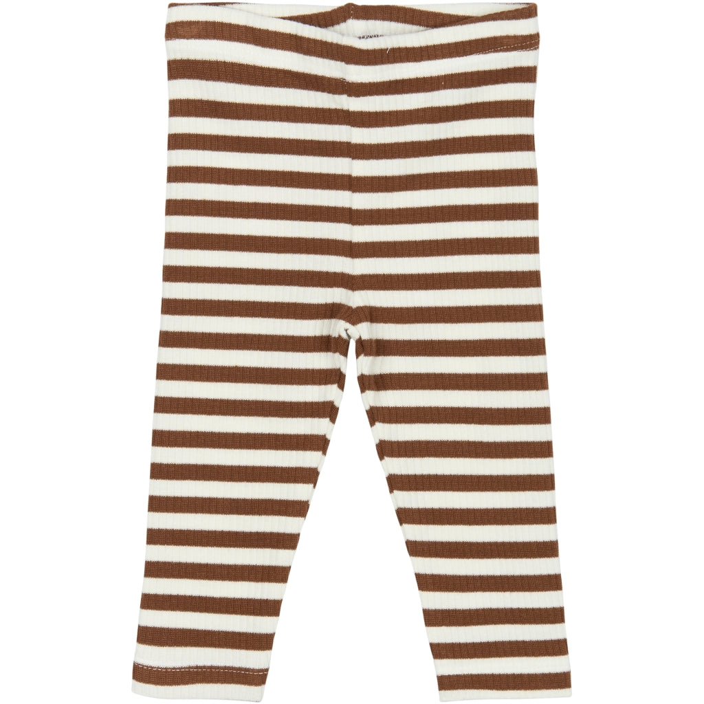 THE NEW SIBLINGS TNSBFro Rib Leggings Leggings Toffee Striped