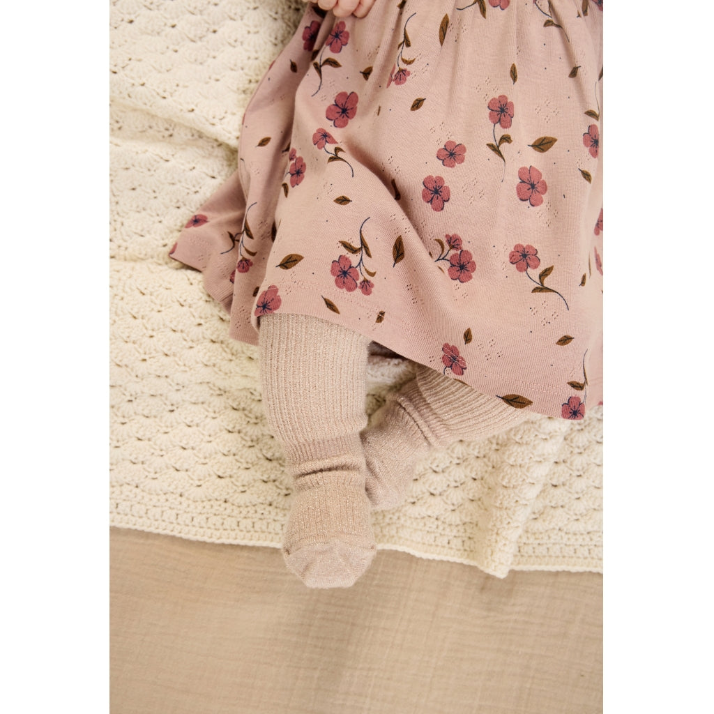 THE NEW SIBLINGS TNSBNPicole Langærmet Pointelle Bodykjole Kjoler Adobe Rose AOP