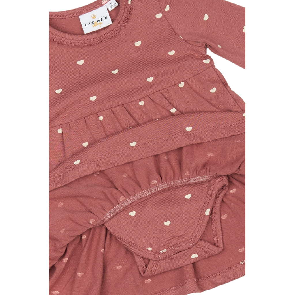 THE NEW SIBLINGS TNSBNova Langærmet Bodykjole Kjoler Withered Rose AOP