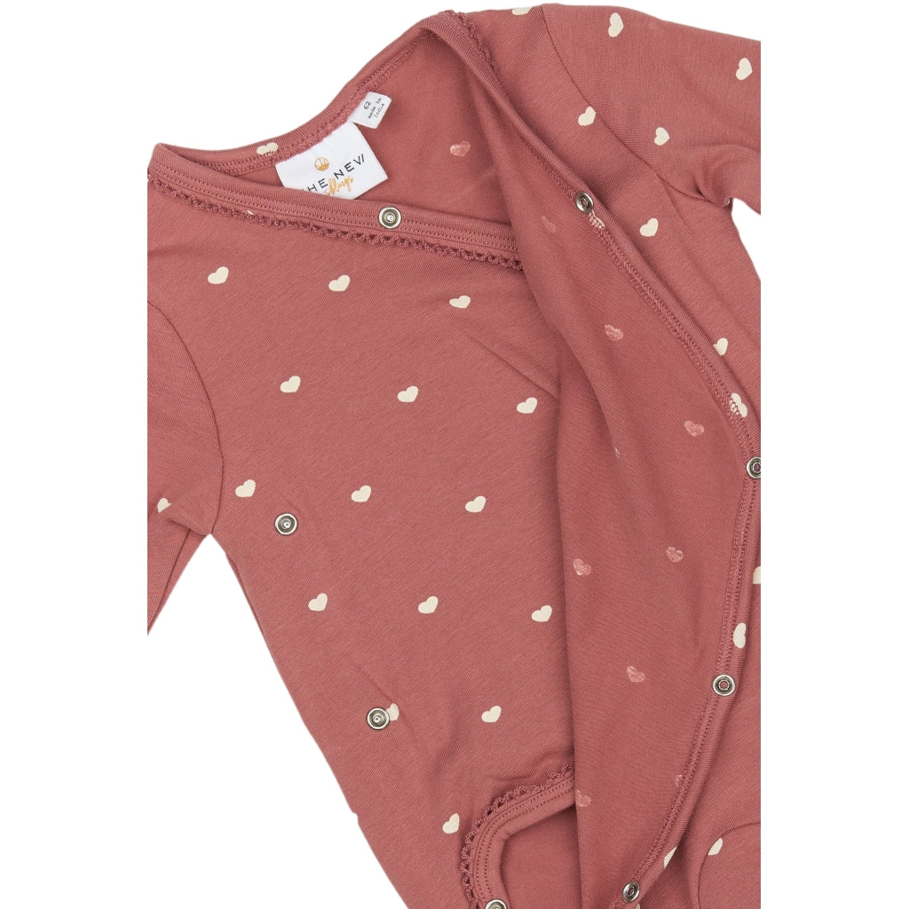 THE NEW SIBLINGS TNSBNova Langærmet Wrap Bodystocking Bodystockings Withered Rose AOP