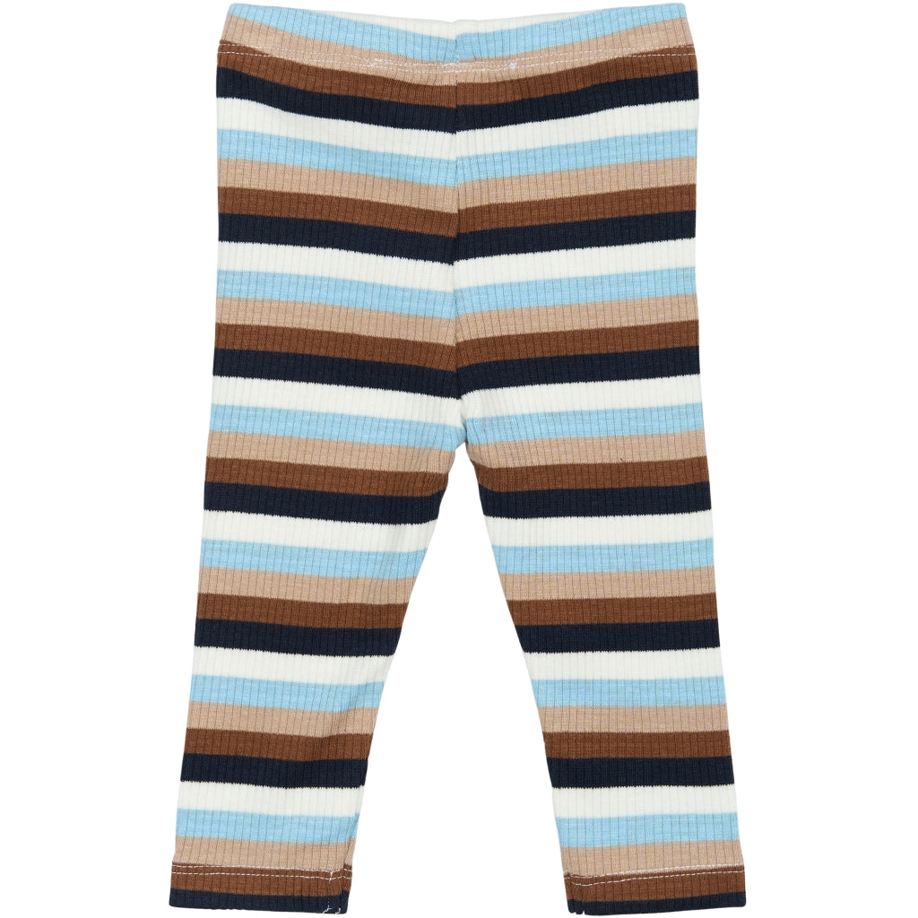THE NEW SIBLINGS TNSBPark Rib Leggings Leggings Powder Blue Striped