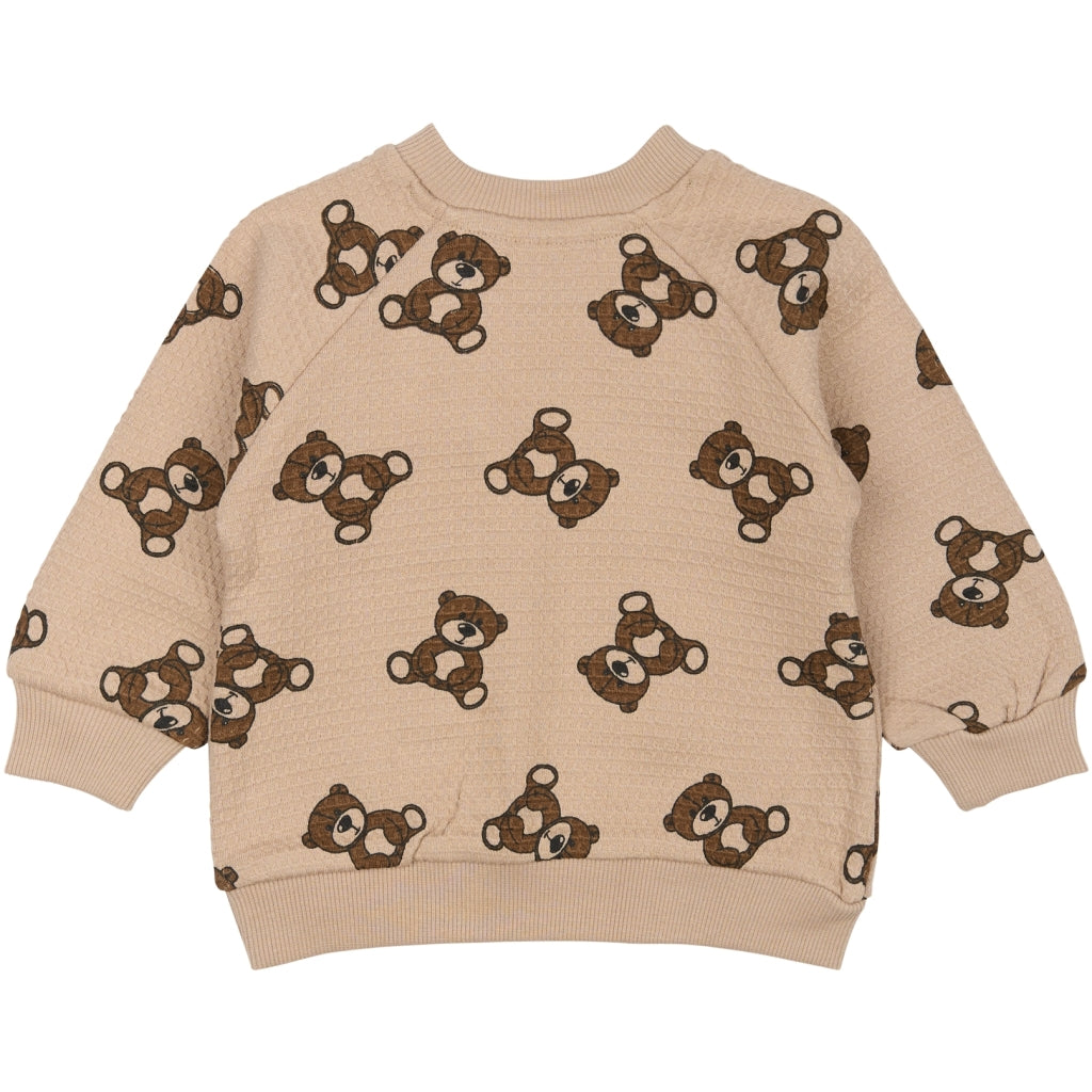 THE NEW SIBLINGS TNSBPrimo Waffle Sweatshirt Sweatshirt Humus AOP