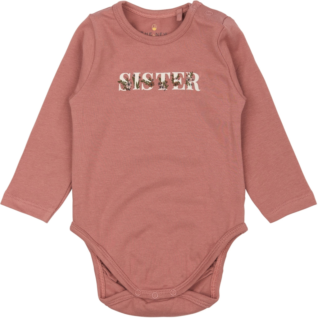 THE NEW SIBLINGS TNSBSister Langærmet Bodystocking Bodystockings Withered Rose