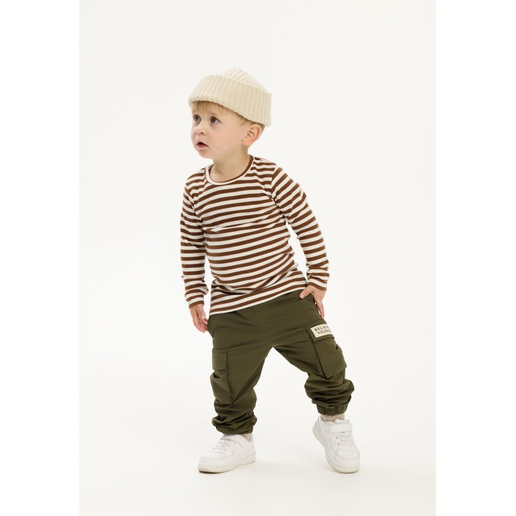 THE NEW SIBLINGS TNSTFro Langærmet Rib Bluse Langærmet bluse Toffee Striped