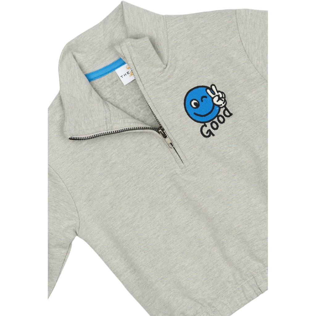 THE NEW SIBLINGS TNSTPal Oversize Sweatshirt Sweatshirt Light Grey Melange