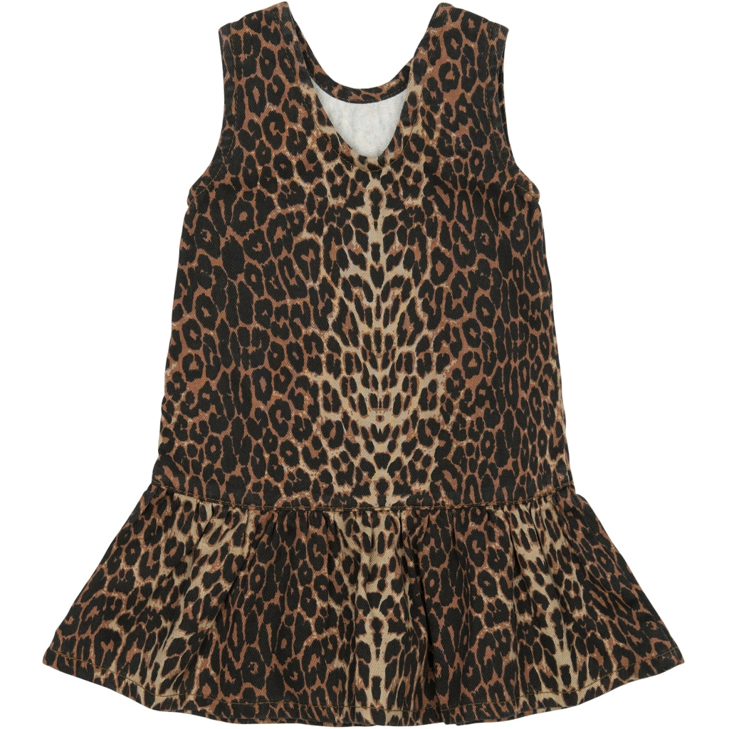 THE NEW SIBLINGS TNSTPaloma Ærmeløs Denim Kjole Kjoler Feather Gray AOP