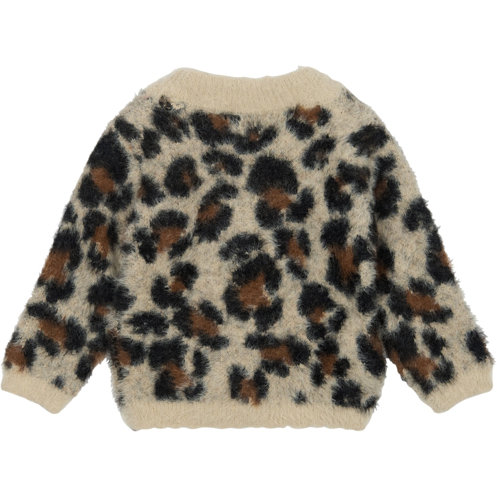 THE NEW SIBLINGS TNSTPamela Jacquard Cardigan Cardigan Feather Gray AOP