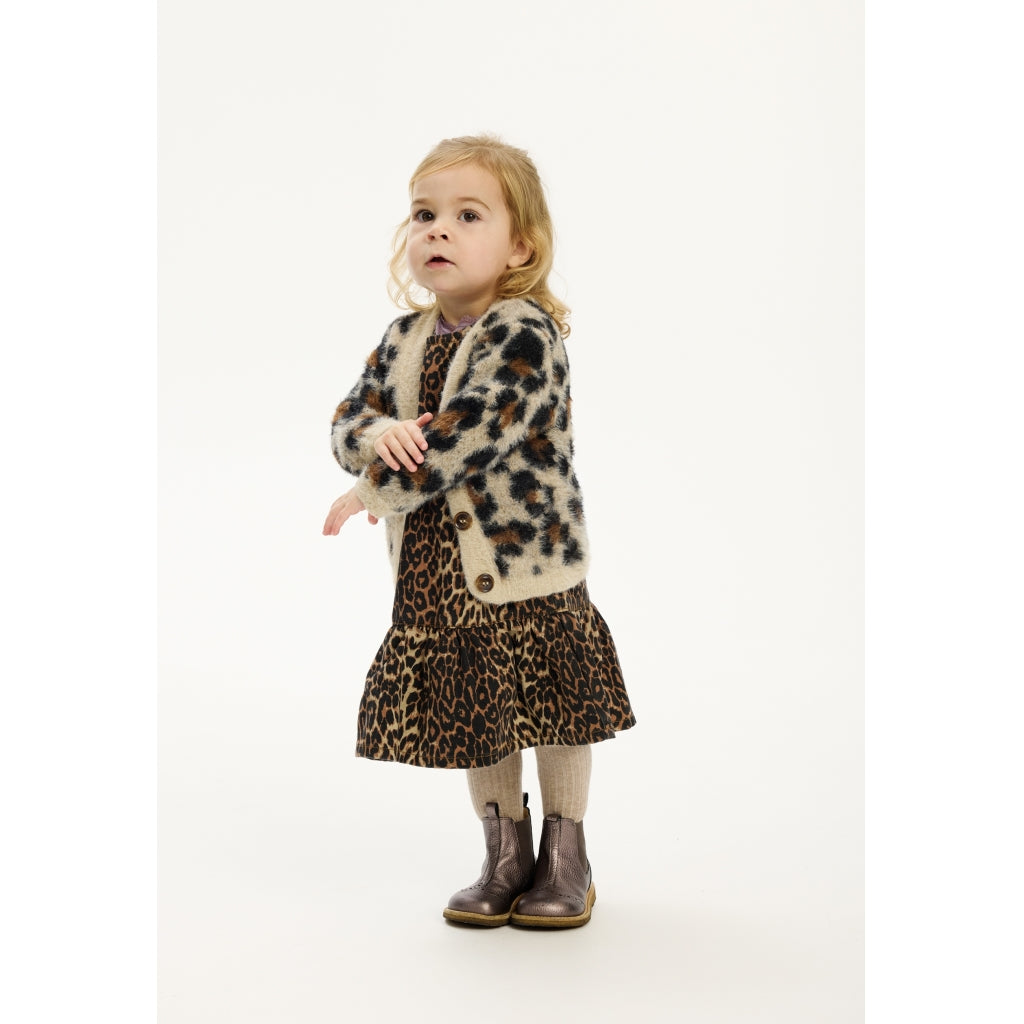 THE NEW SIBLINGS TNSTPamela Jacquard Cardigan Cardigan Feather Gray AOP