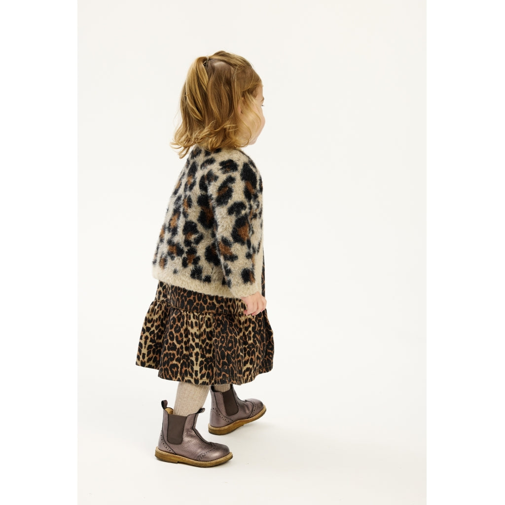 THE NEW SIBLINGS TNSTPamela Jacquard Cardigan Cardigan Feather Gray AOP