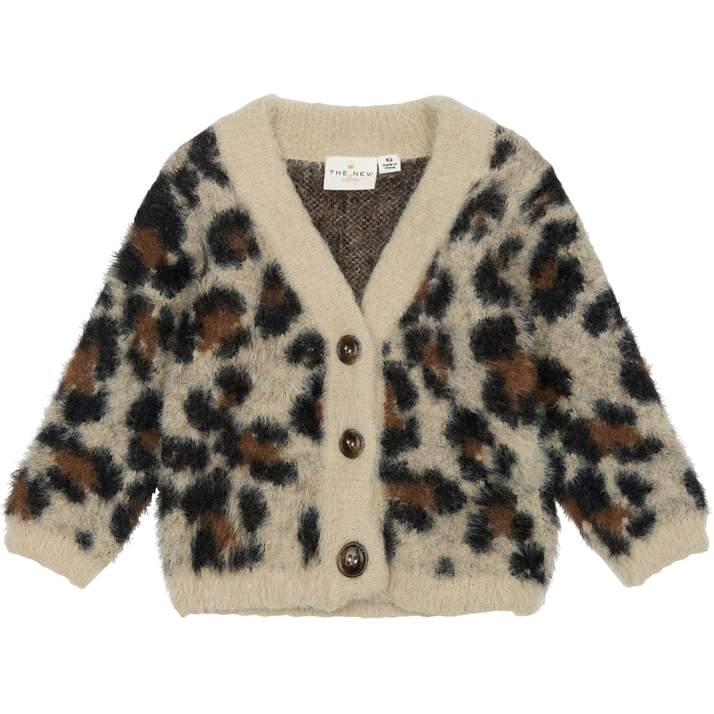 THE NEW SIBLINGS TNSTPamela Jacquard Cardigan Cardigan Feather Gray AOP