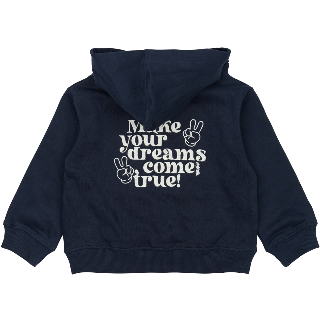 THE NEW SIBLINGS TNSTPetey OS Hoodie Sweatshirt Navy Blazer
