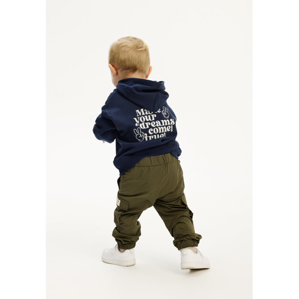 THE NEW SIBLINGS TNSTPetey OS Hoodie Sweatshirt Navy Blazer