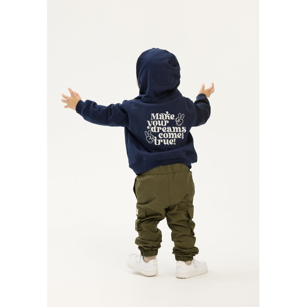 THE NEW SIBLINGS TNSTPetey OS Hoodie Sweatshirt Navy Blazer