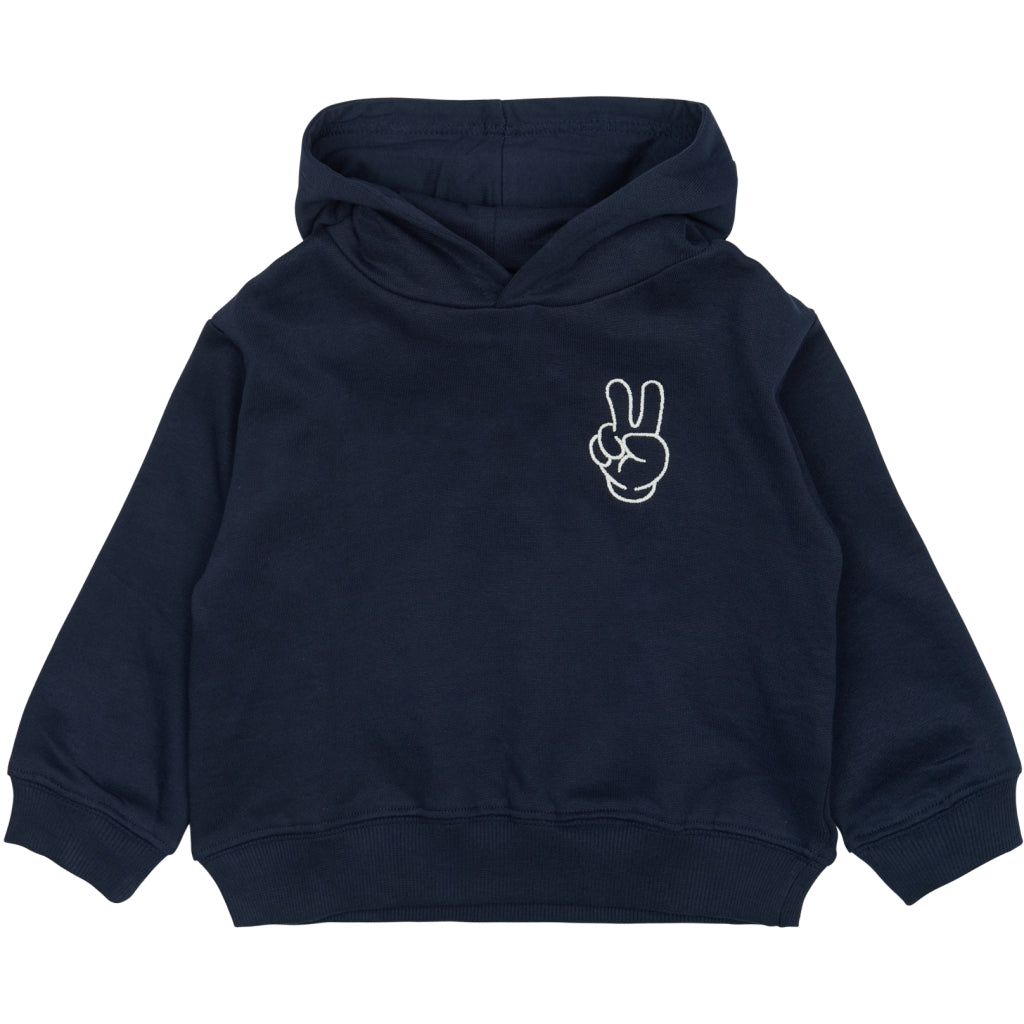 THE NEW SIBLINGS TNSTPetey OS Hoodie Sweatshirt Navy Blazer