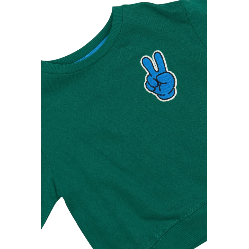 THE NEW SIBLINGS TNSTPhineas Oversize Sweatshirt Sweatshirt Alpine Green