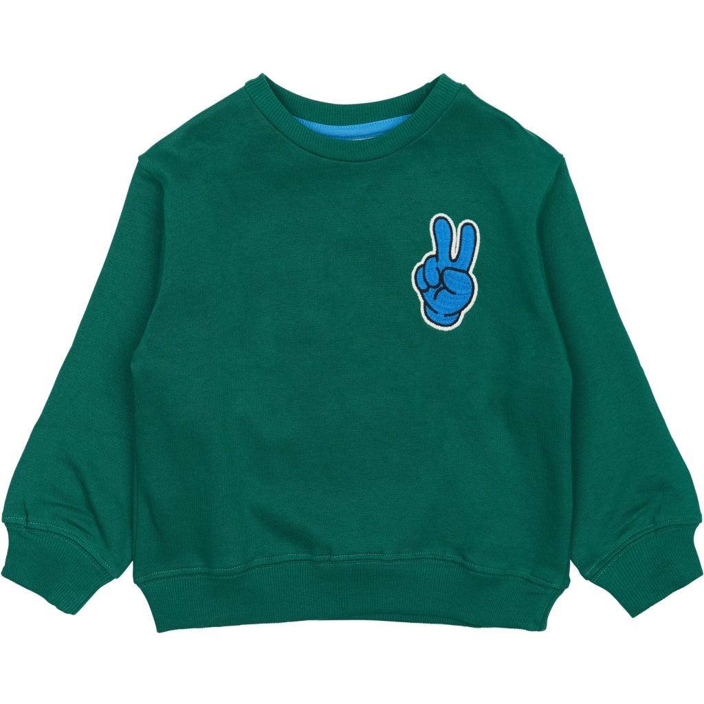 THE NEW SIBLINGS TNSTPhineas Oversize Sweatshirt Sweatshirt Alpine Green