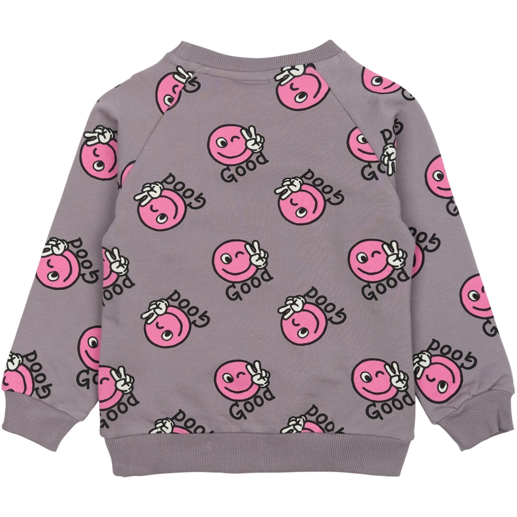 THE NEW SIBLINGS TNSTPhoebe Sweatshirt Sweatshirt Gray Ridge AOP