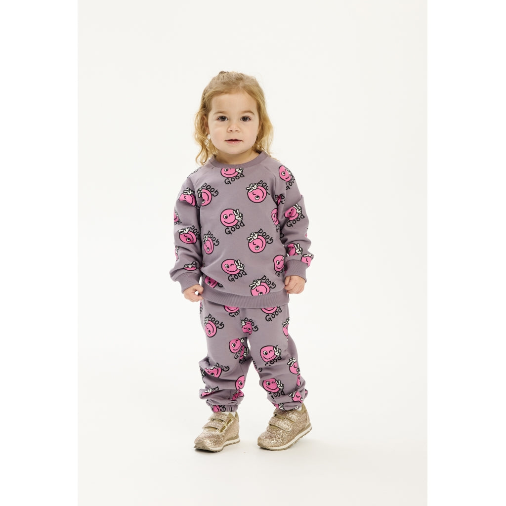 THE NEW SIBLINGS TNSTPhoebe Sweatshirt Sweatshirt Gray Ridge AOP