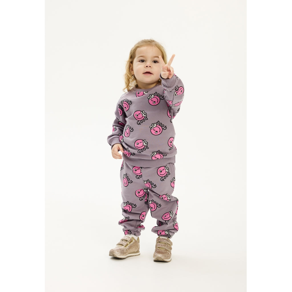 THE NEW SIBLINGS TNSTPhoebe Sweatshirt Sweatshirt Gray Ridge AOP