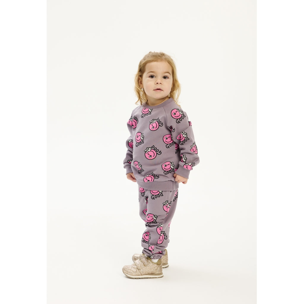 THE NEW SIBLINGS TNSTPhoebe Sweatshirt Sweatshirt Gray Ridge AOP