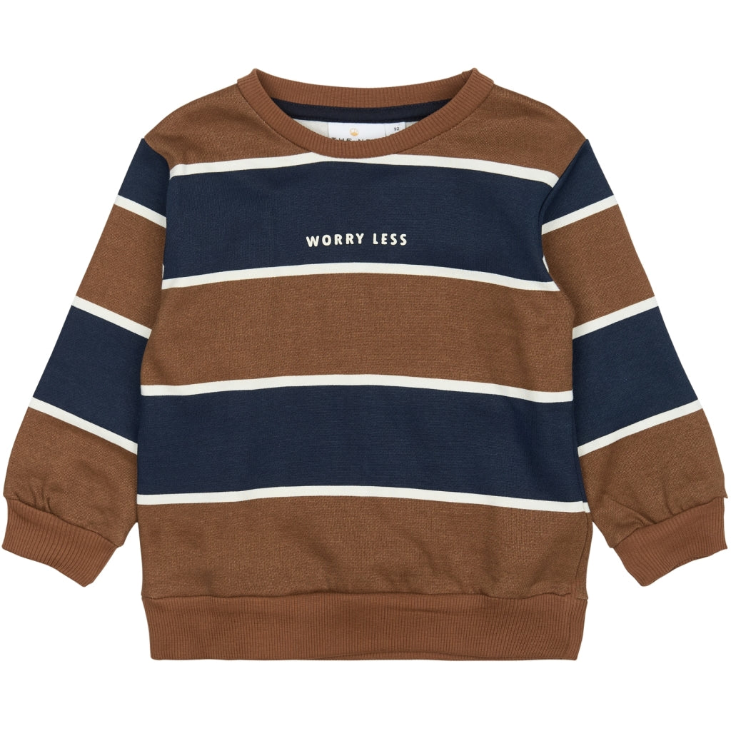 THE NEW SIBLINGS TNSTPier Sweatshirt Sweatshirt Toffee Striped