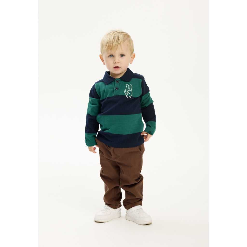 THE NEW SIBLINGS TNSTPinon Langærmet Pique Polo Langærmet bluse Navy Blazer Striped