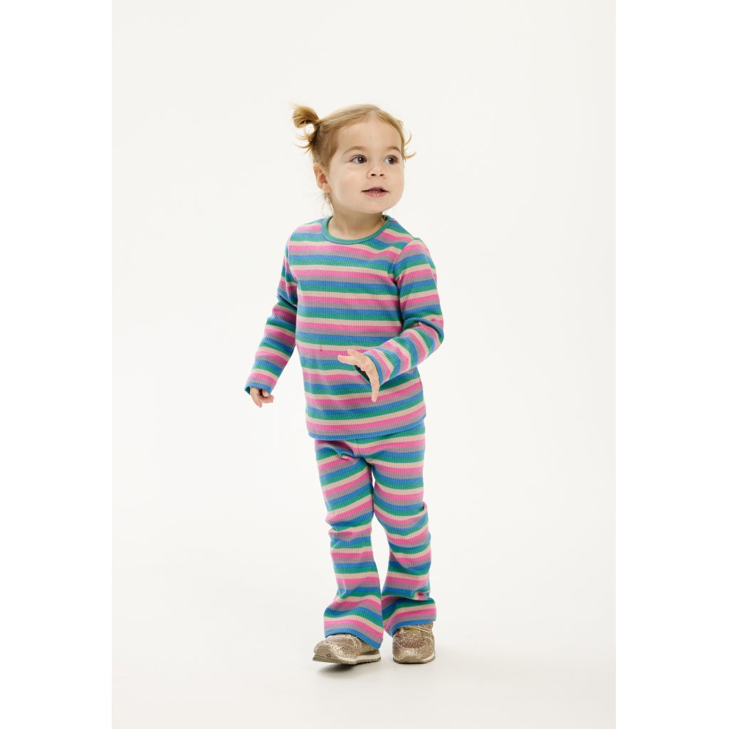 THE NEW SIBLINGS TNSTPolly Langærmet Rib Bluse Langærmet bluse Multi Striped