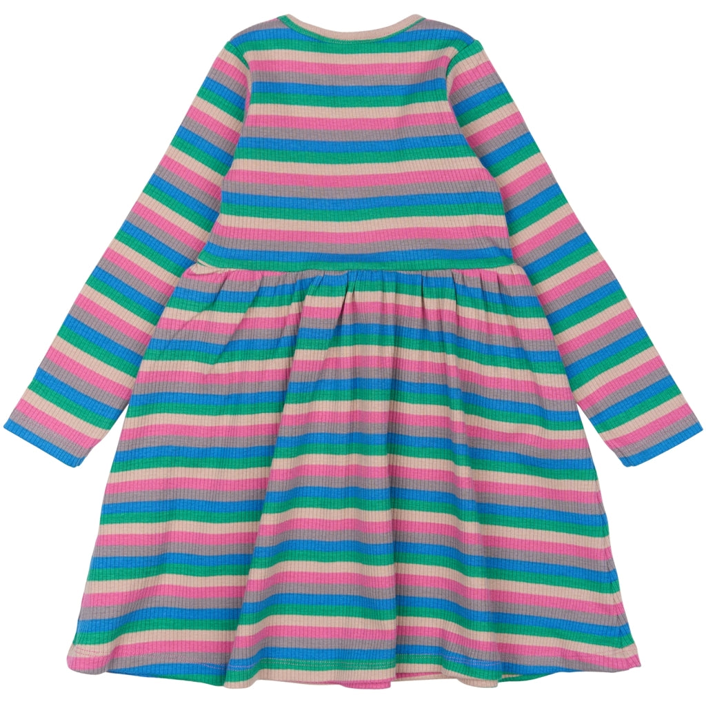 THE NEW SIBLINGS TNSTPolly Langærmet Rib Kjole Kjoler Multi Striped