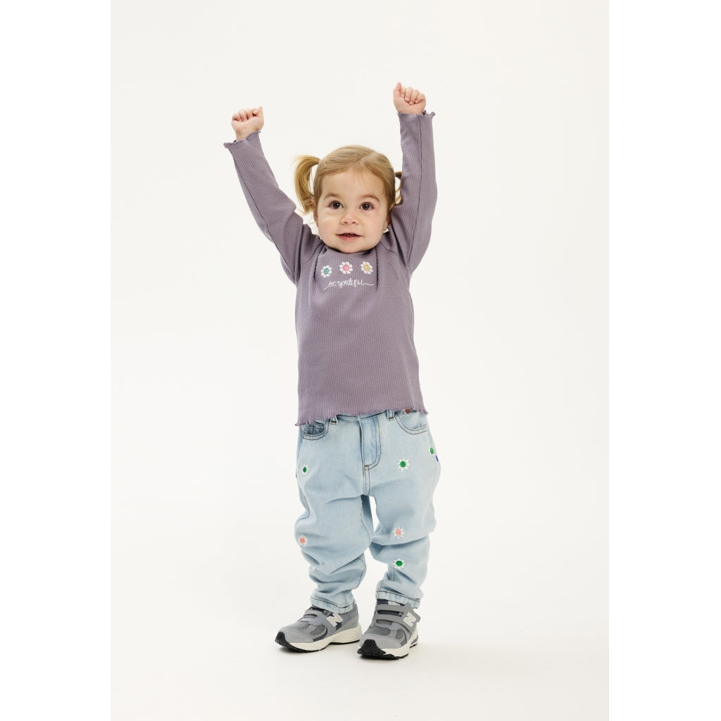 THE NEW SIBLINGS TNSTPortia Carrot Jeans Jeans Light Blue Denim EMB