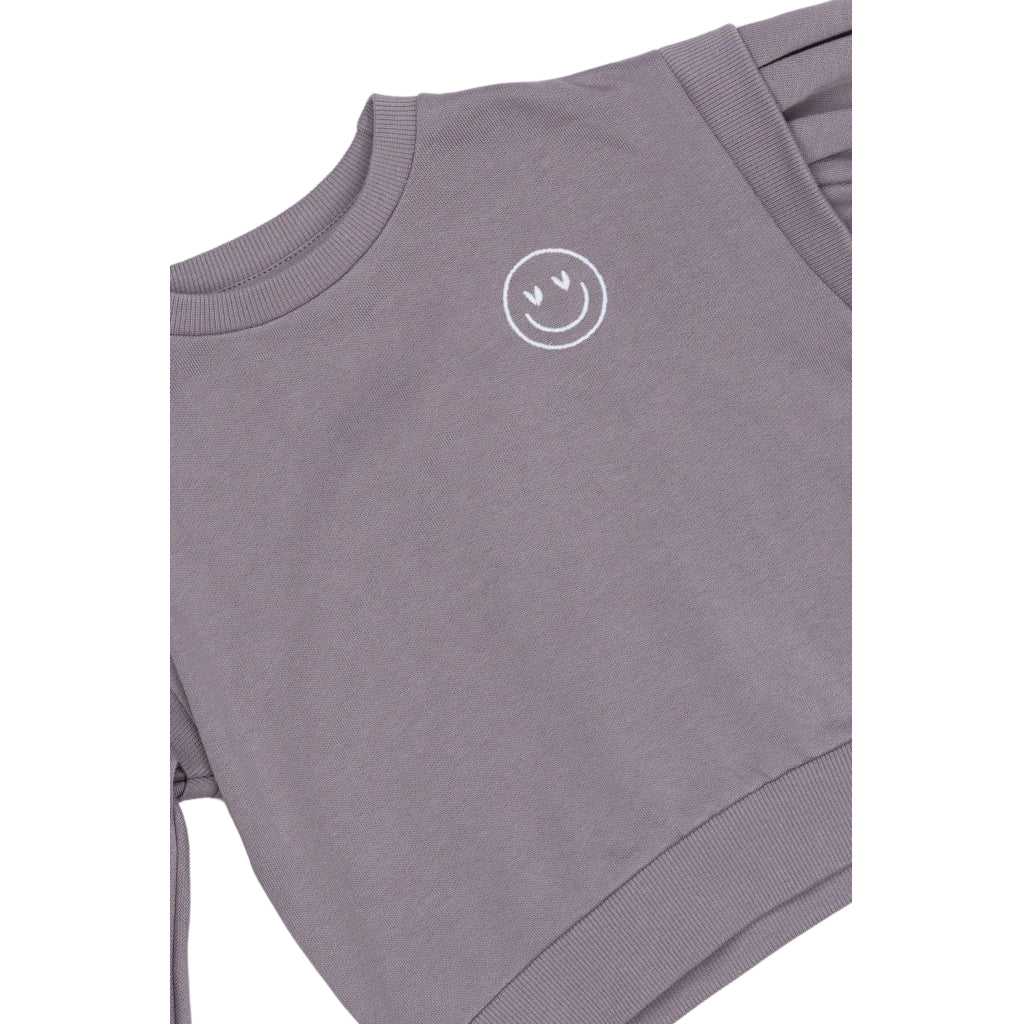 THE NEW SIBLINGS TNSTPrissy Oversize Sweatshirt Sweatshirt GRAY RIDGE