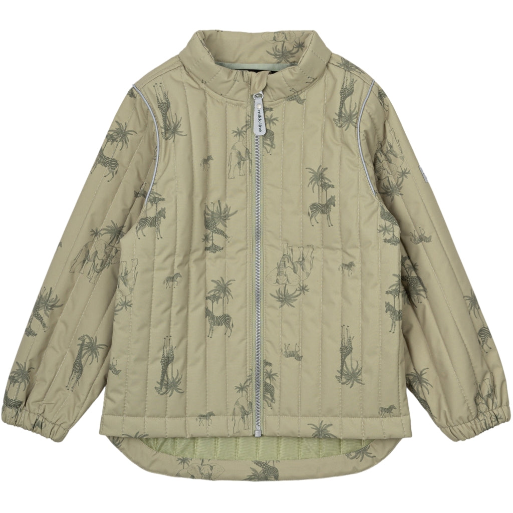 Mikk-Line Termosæt (Mønstret) Termotøj Gray green