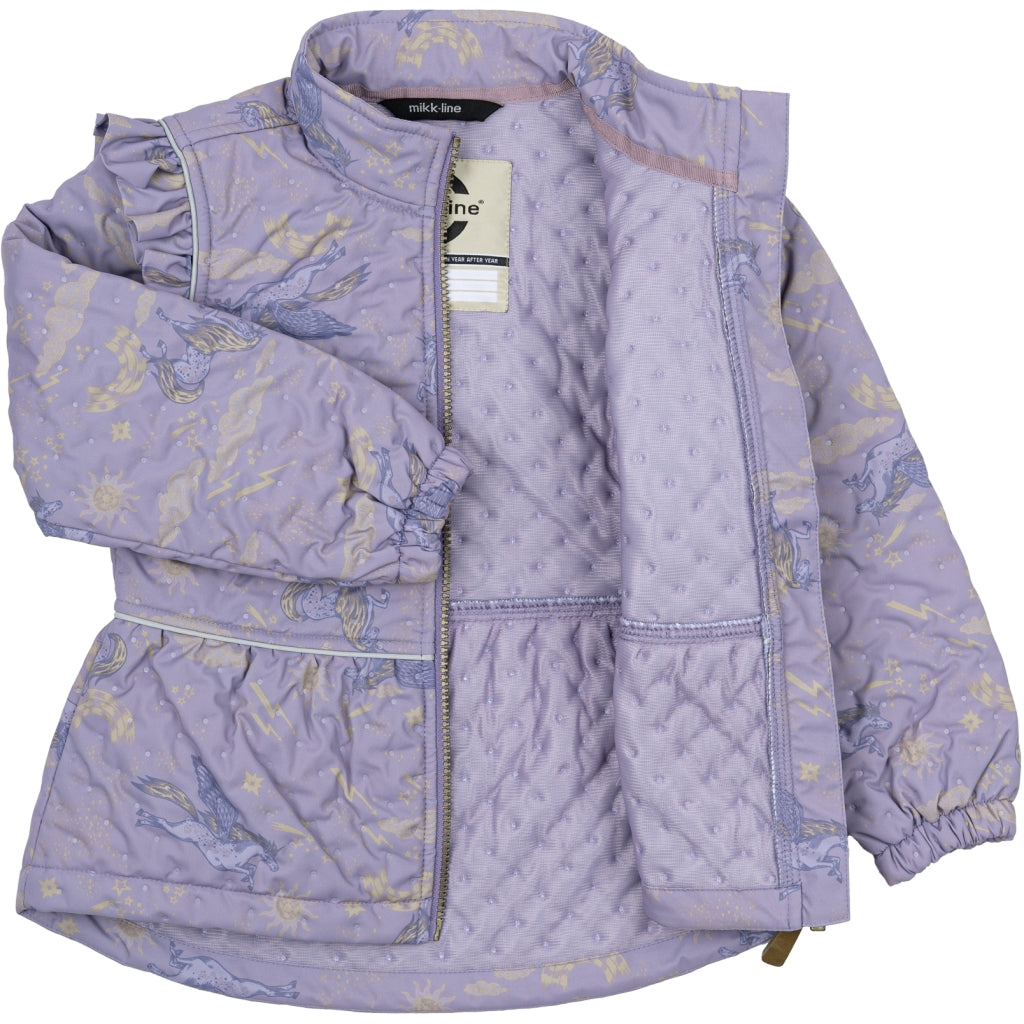 Mikk-Line Thermal+ Flæse Jakke (Mønstret) Termotøj Dusk