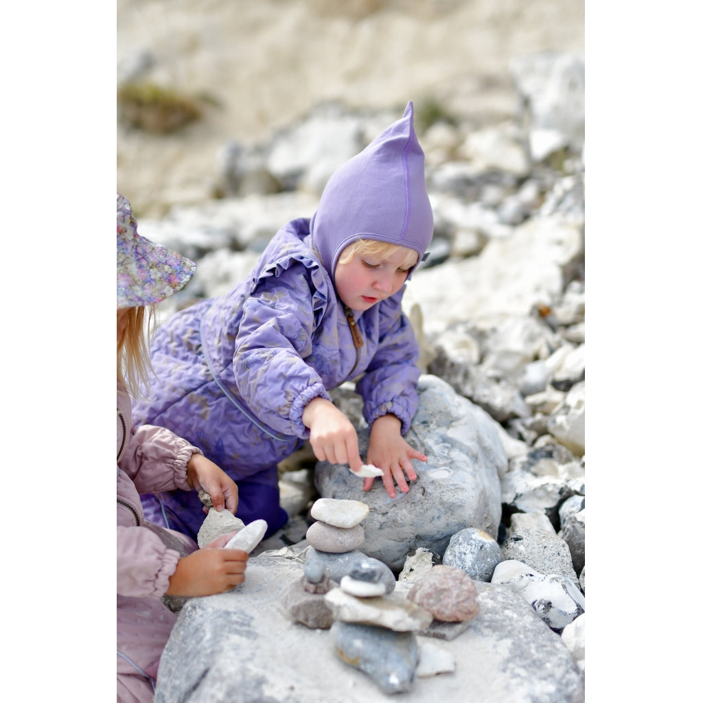 Mikk-Line Thermal+ Flæse Jakke (Mønstret) Termotøj Dusk