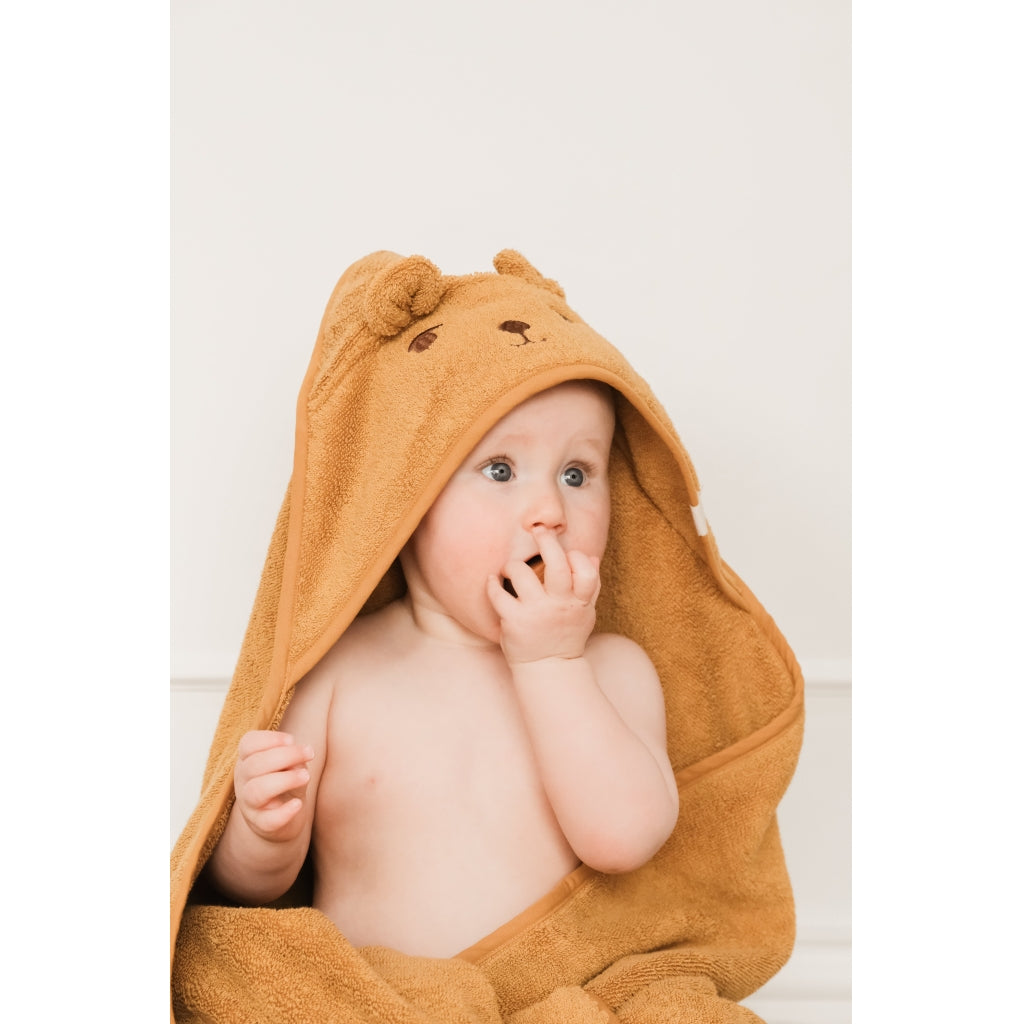 Fabelab Towel - Bear Badekåber Wood Thrush