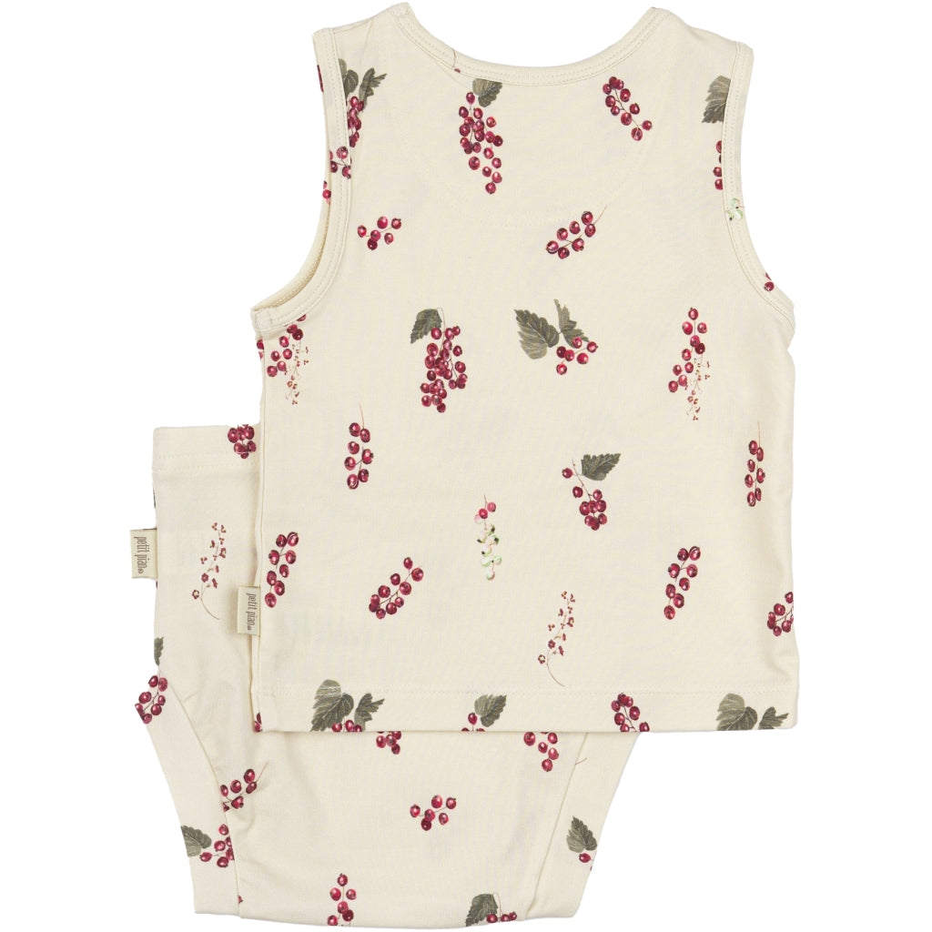 PETIT PIAO Underwear Set Printed Undertøj Berry